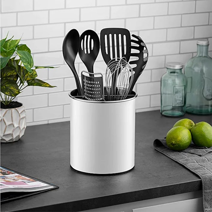 FineDine Rotating Utensil Crock with Weighted Base