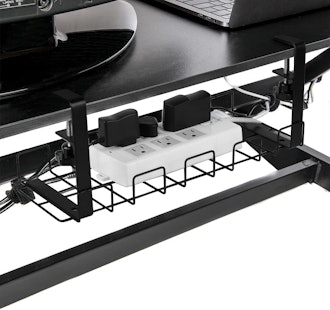 Baskiss Under Desk Cable Management Tray (2-Pack)