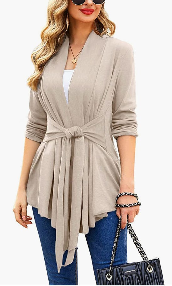 ACEVOG Lightweight Draped Cardigan