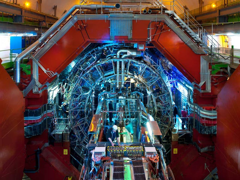 The ALICE detector on CERN's Large Hadron Collider.