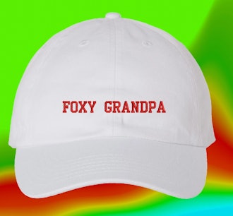 WheredUGetThatHat etsy foxy grandpa baseball dadcore hat