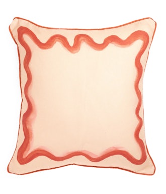 Squiggle Linen Accent Pillow