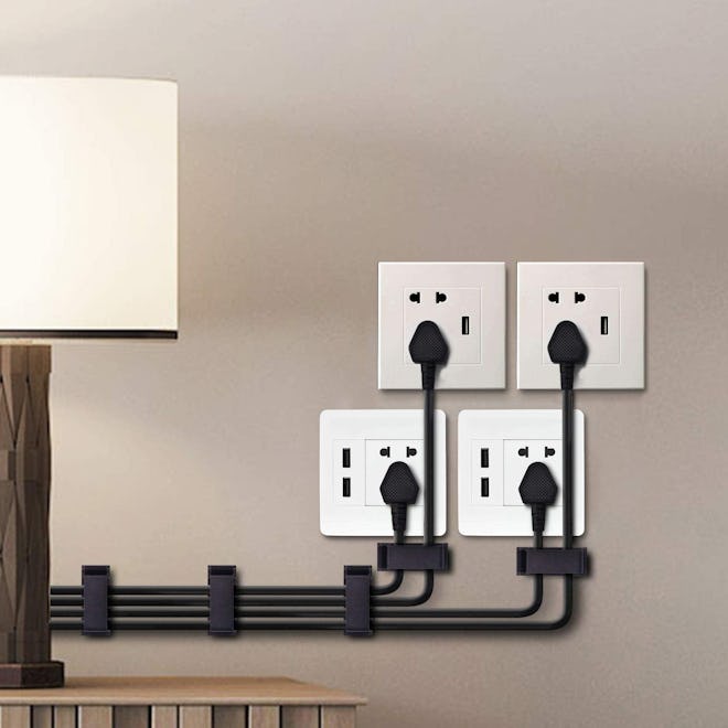 SOULWIT Self Adhesive Cable Management Clips (50-Pack)