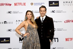  Pregnanct Blake Lively and Honoree Ryan Reynolds attend the 36th Annual American Cinematheque Award...