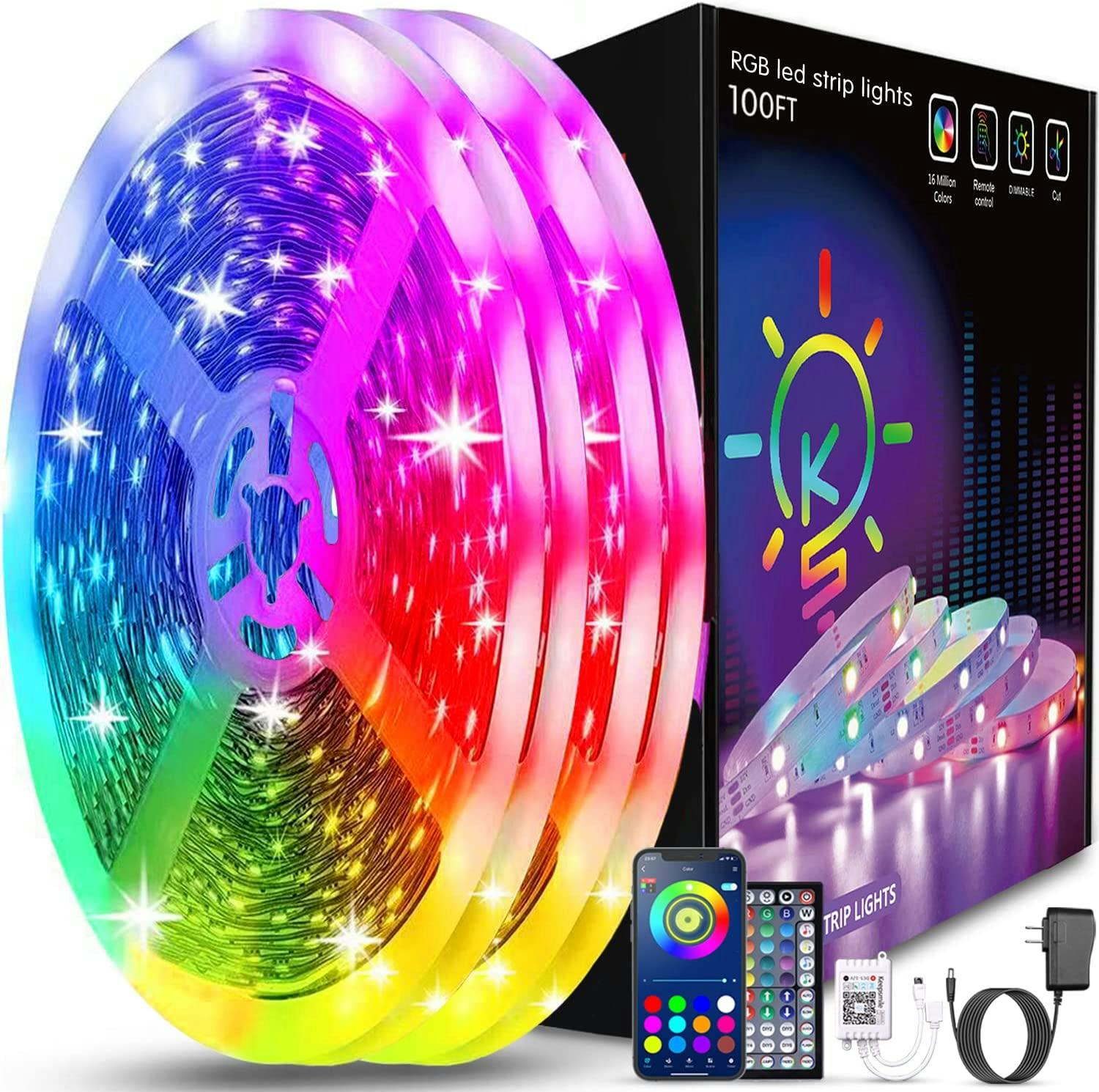 Keepsmile 100ft Led Strip Lights