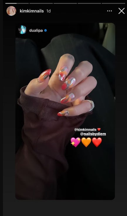 Dua Lipa&rsquo;s nails are always <em>so</em> extra.