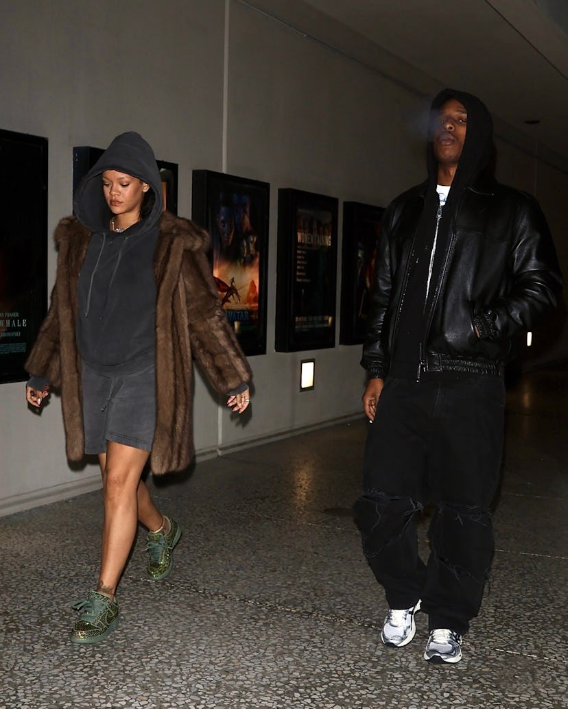 Rihanna and A$AP Rocky on a movie date