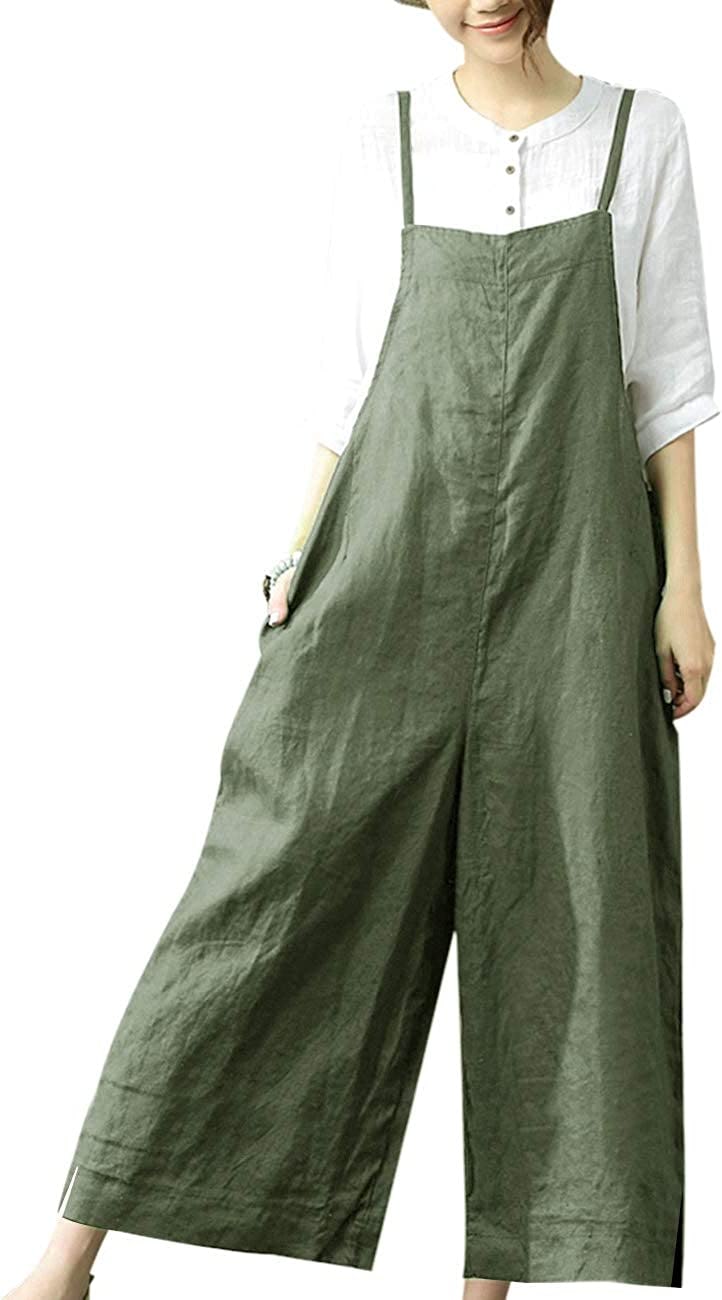 YESNO Wide Leg Overalls