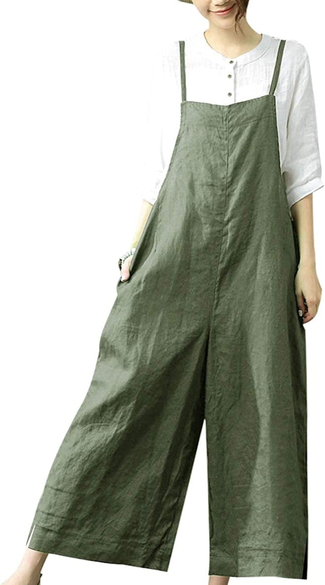 YESNO Wide Leg Overalls