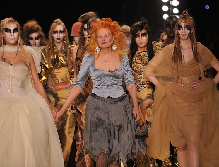 Vivienne Westwood and models.