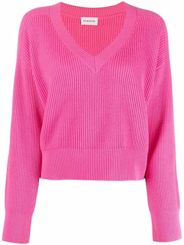P.A.R.O.S.H. pink V-neck sweater