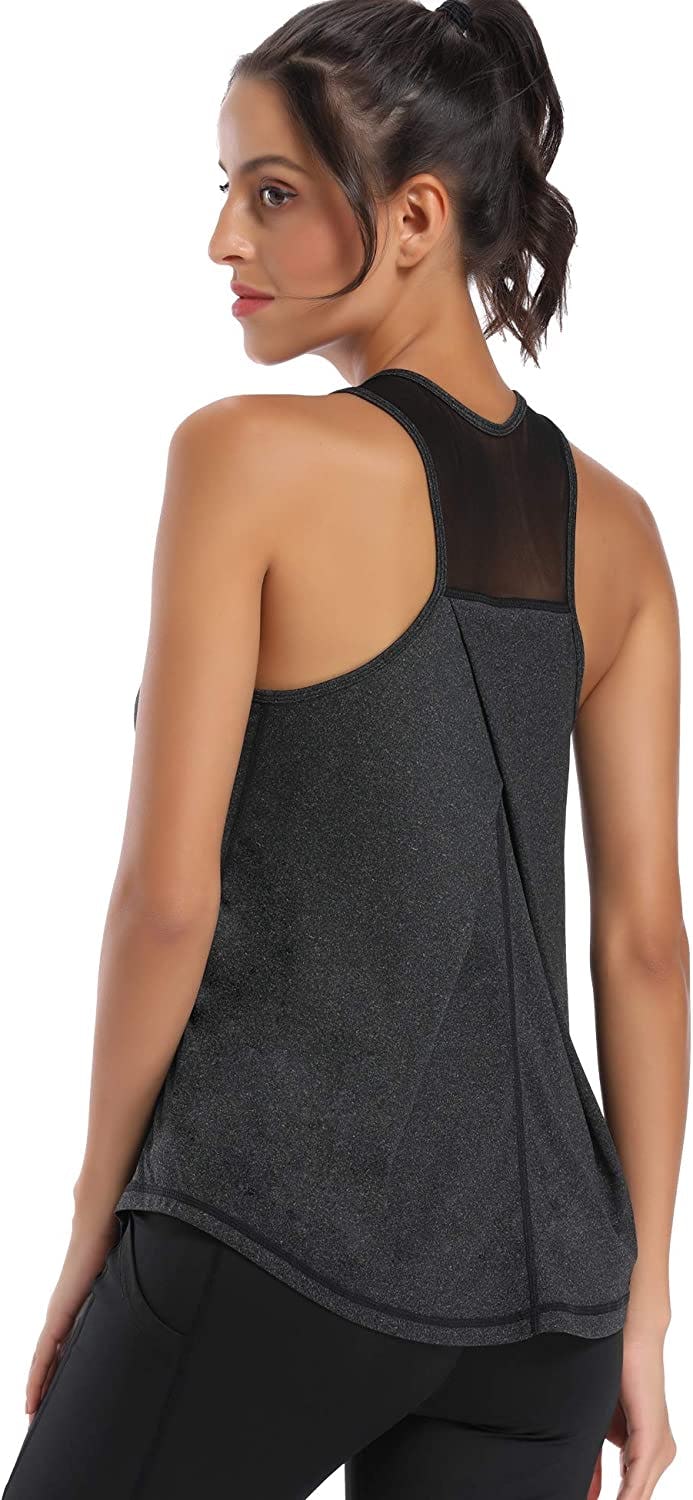 Aeuui Racerback Mesh Workout TankTop