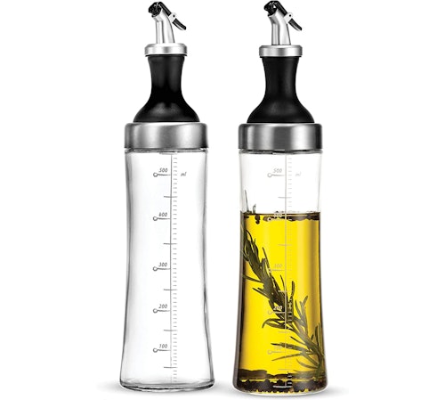 FineDine Superior Glass Oil and Vinegar Dispenser (2-Pack)