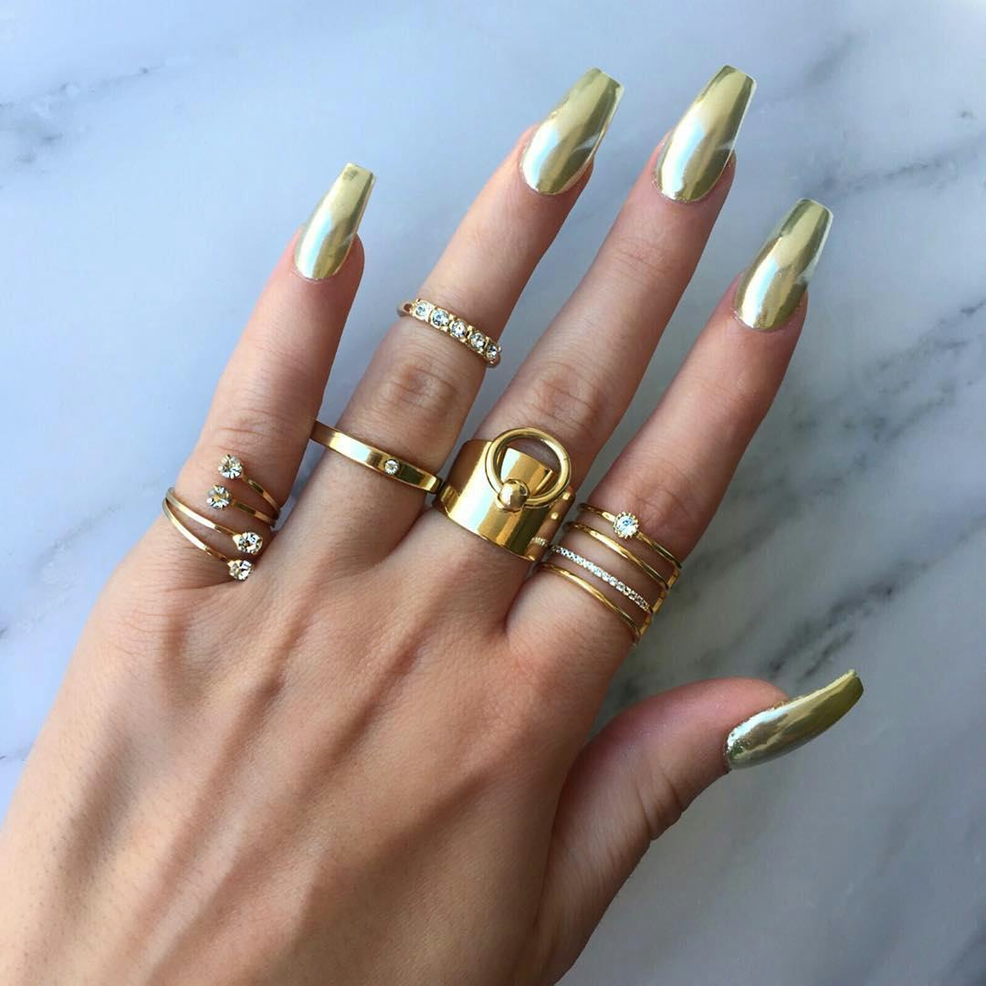 NYE holographic nails