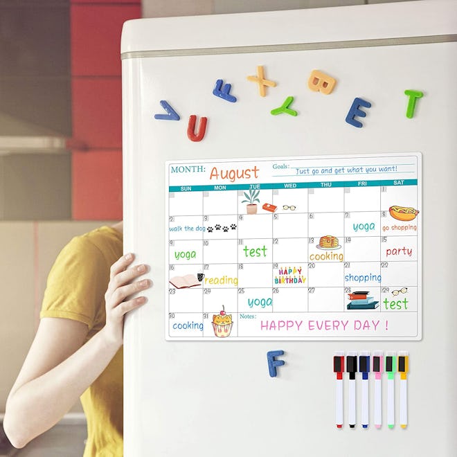 Coboll Magnetic Dry Erase Fridge Calendar