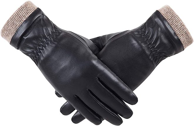 REDESS Leather Fleece Lined Gloves