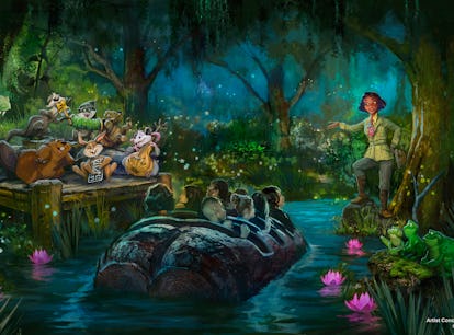 The first-look photo of the 'Princess and the Frog' ride at Disney shows new characters. 