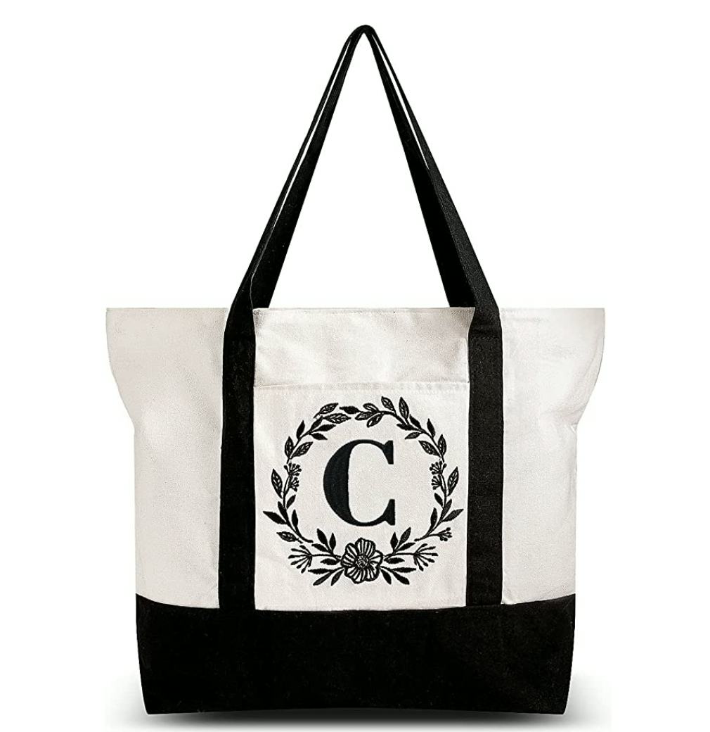 BeeGreen Initial Tote Bag