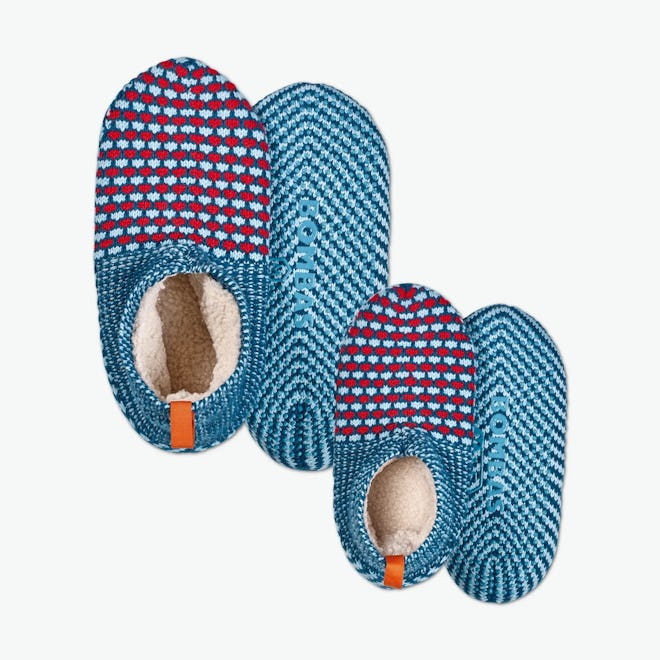 Father-Youth Gripper Slipper (Sherpa Lined) 2-Pack