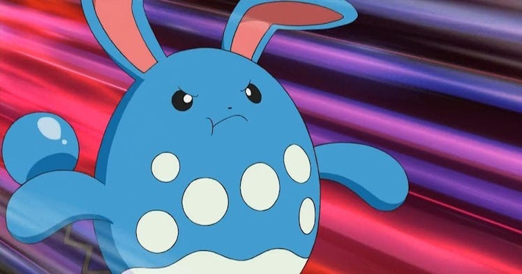 pokemon anime azumarill attacks