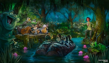 The photo of 'The Princess and the Frog' ride at Disney shows new characters. 
