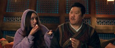 Madisynn (Patty Guggenheim) with Sorcerer Supreme Wong (Benedict Wong).