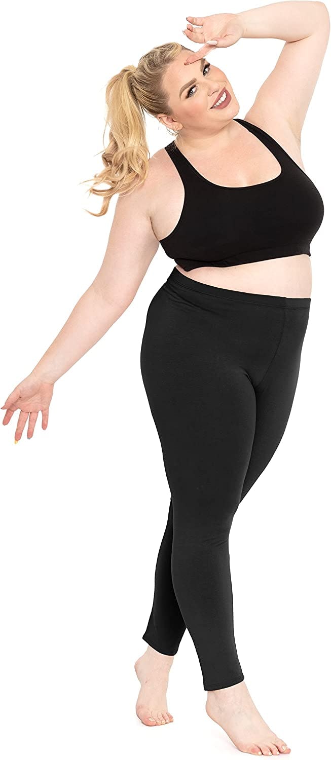 STRETCH IS COMFORT Cotton Plus Size Leggings
