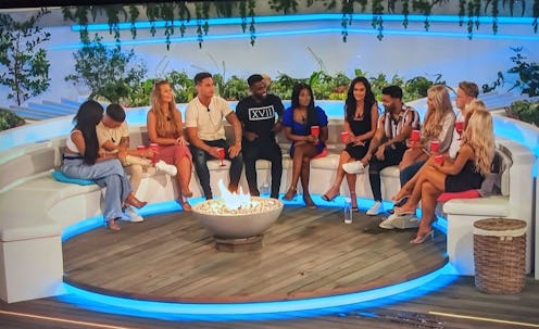ITV2's 'Love Island': Contestants sitting around the fire pit