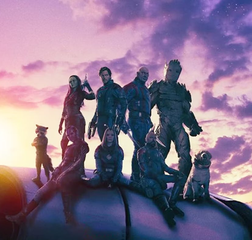 The cast of Guardians of the Galaxy