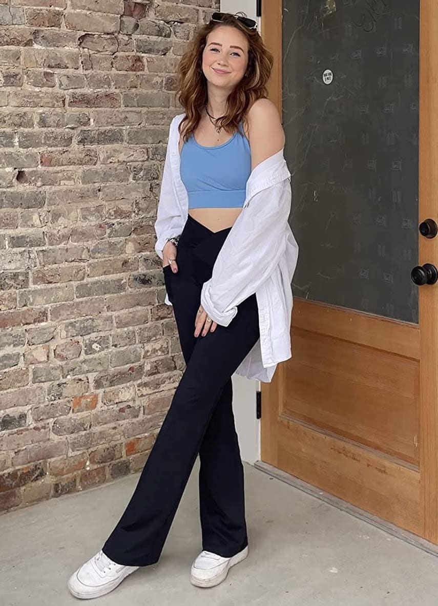 BALEAF Crossover Flare Leggings