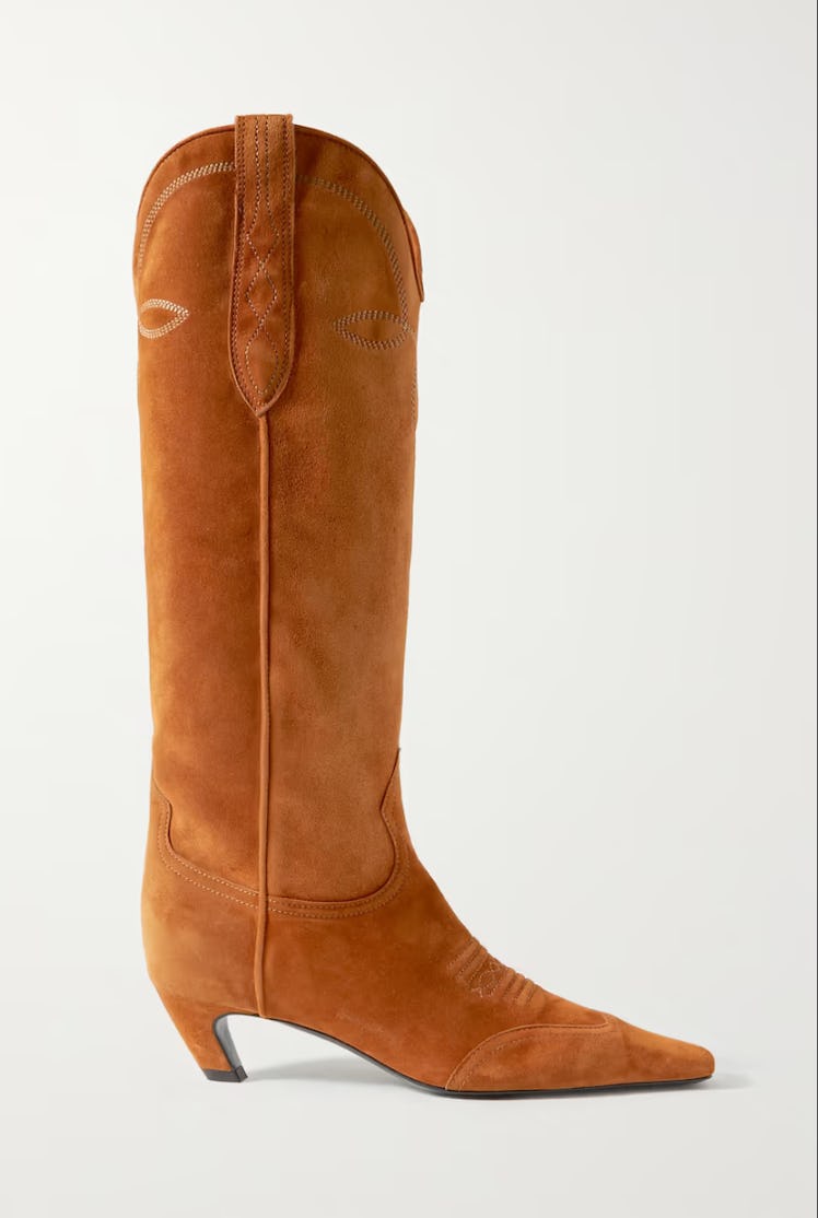 Dallas Suede Knee Boots