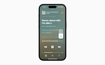 Apple Music Sing on an iPhone