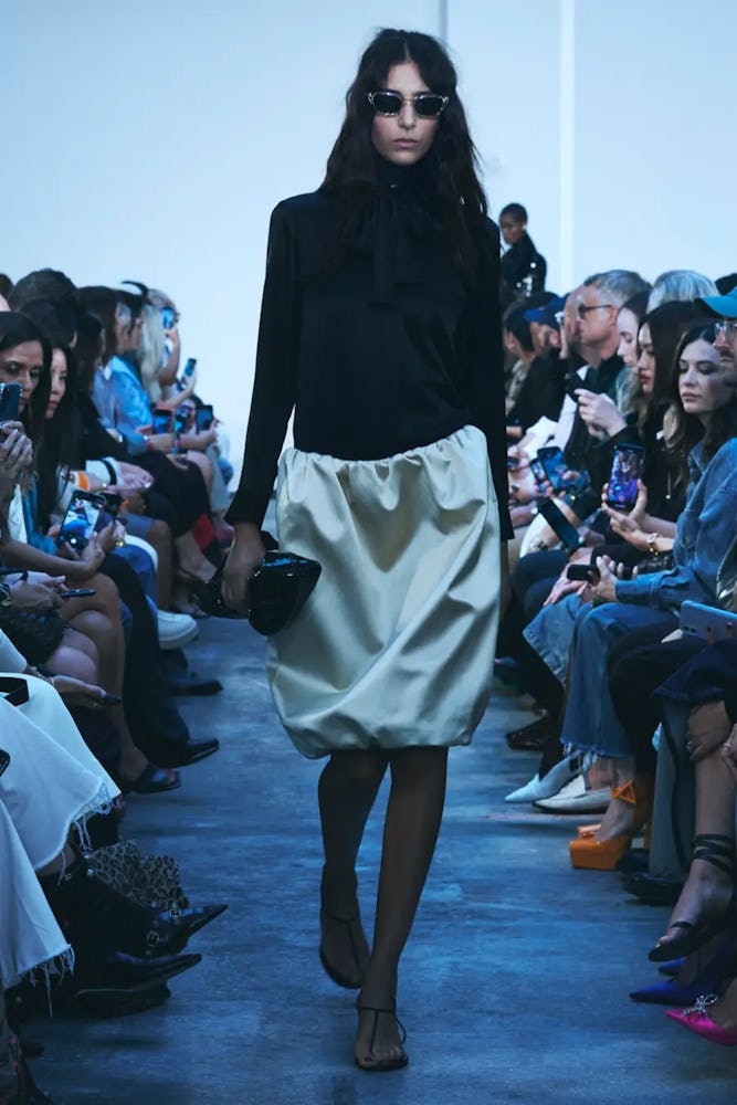 bubble hem on khaite runway fashion trends spring 2023