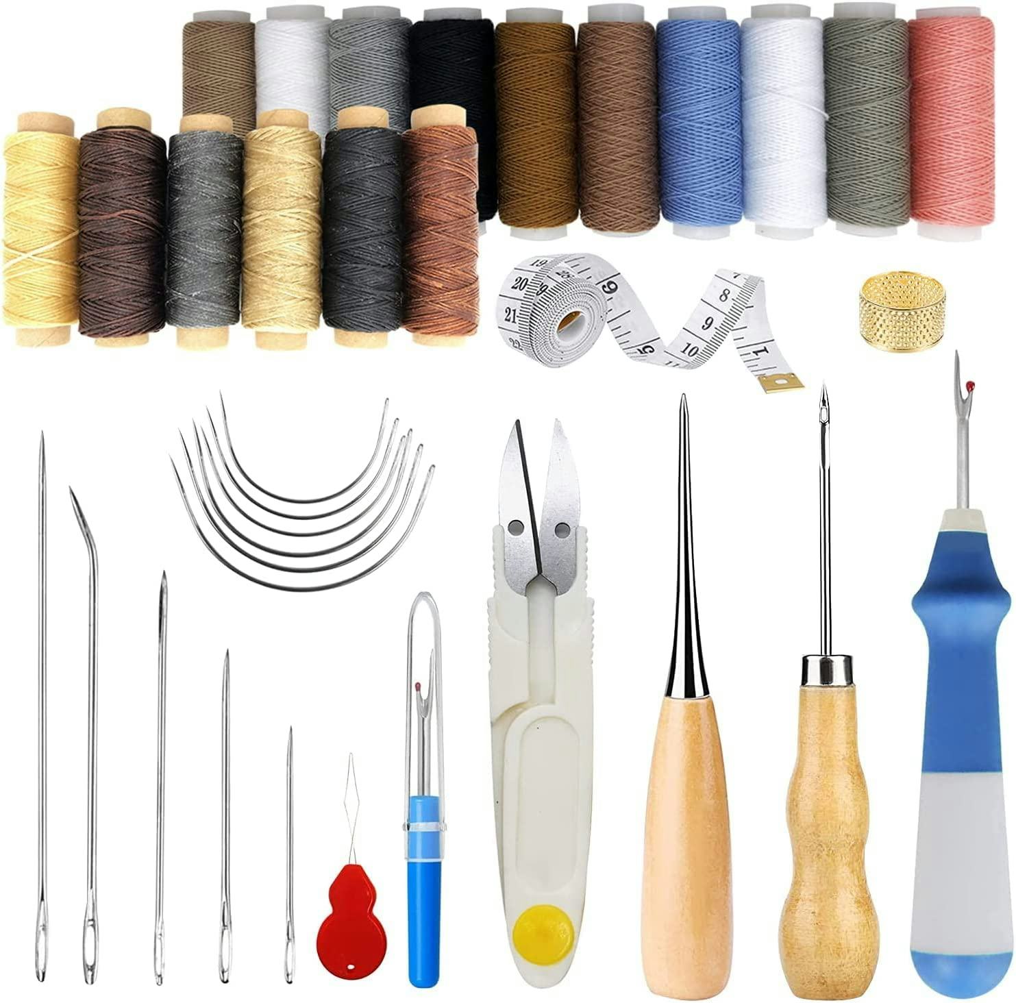 PLANTIONAL Basic Leather Sewing Kit (47 Piece Kit)