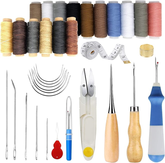 PLANTIONAL Basic Leather Sewing Kit (34 Pieces)