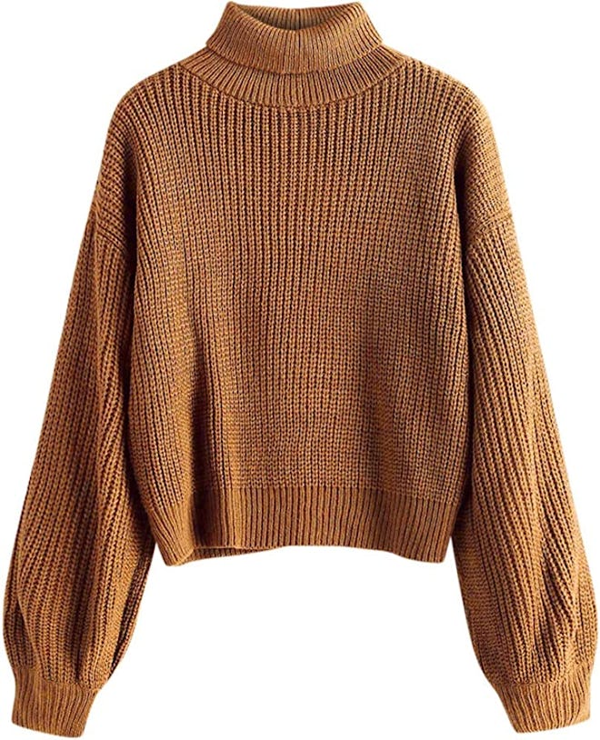 ZAFUL Ribbed Knitted Sweater