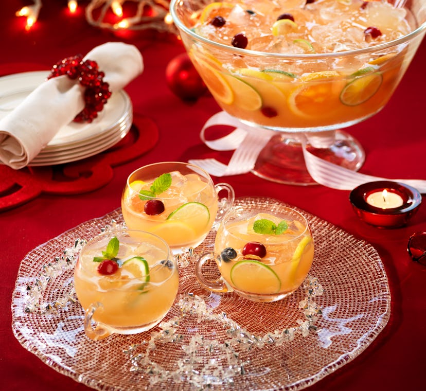 A holiday rum punch