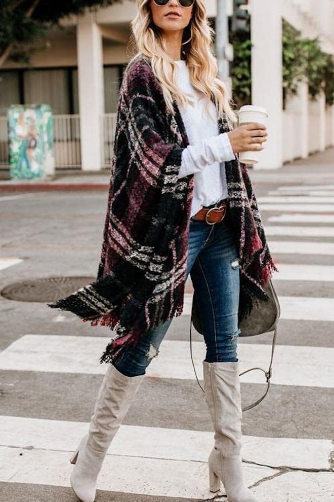 LittleMax Oversized Shawl Cardigan