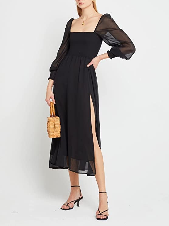 ZAFUL Square Neck A Line Dress