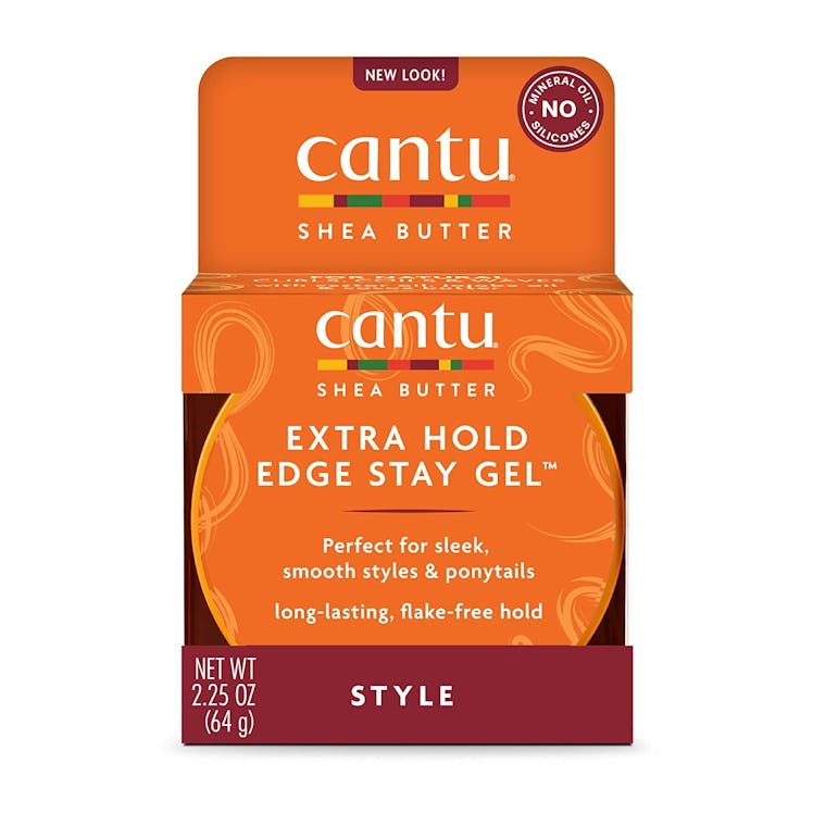 cantu extra hold edge stay gel is the best hair gel product for flyaways
