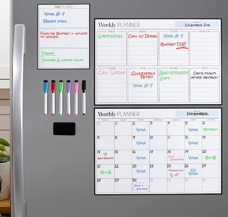 Magnetic Dry Erase Calendar Bundle