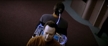 B-4 and Data in 'Star Trek: Nemesis.'