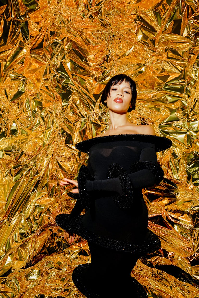 Taylor Russell at the Moët & Chandon dinner