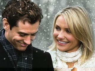 Jude Law and Cameron Diaz are babies in The Holiday's Key Art from 2006.