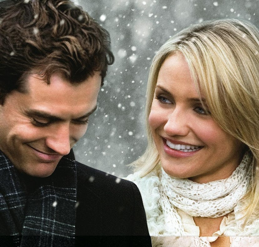 Jude Law and Cameron Diaz are babies in The Holiday's Key Art from 2006.
