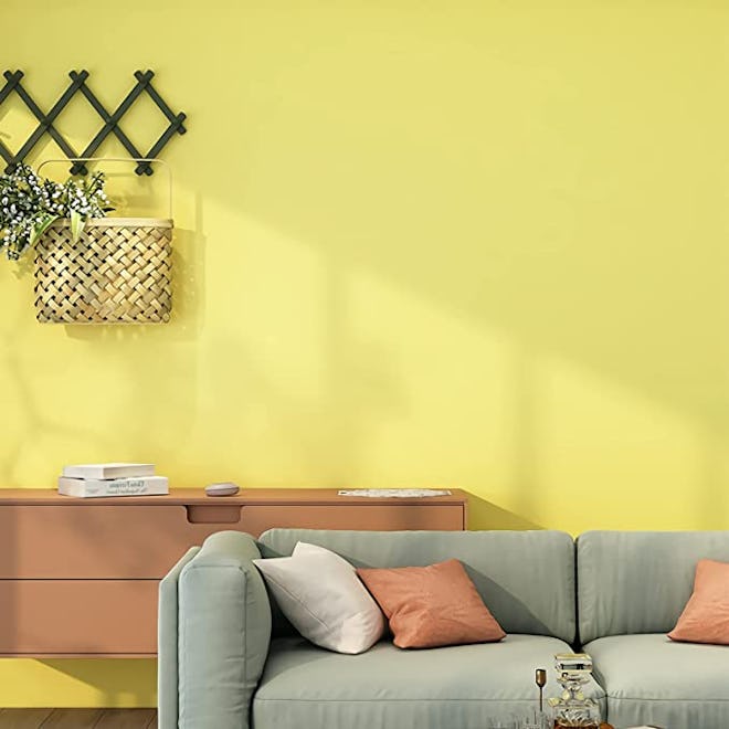 Ismoon Peel And Stick Yellow Wallpaper