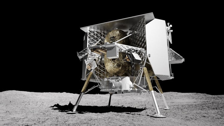 An image of the Peregrine lander from Astrobotic.