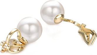 Yoursfs Tiny Pearl Clip On Earrings