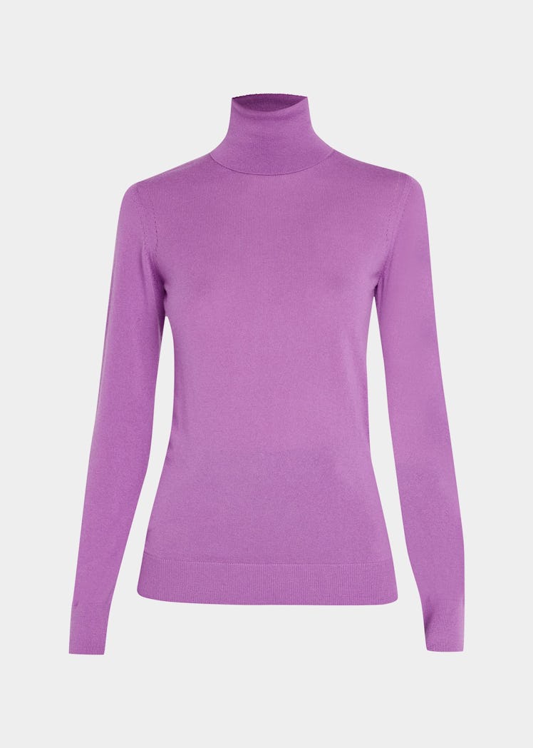 Loro Piana purple turleneck sweater