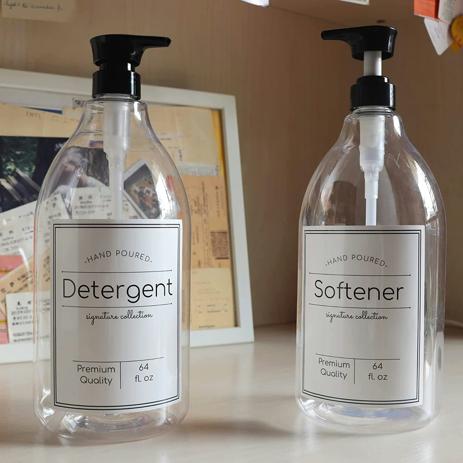 Enkiizo Laundry Dispenser Labels Set